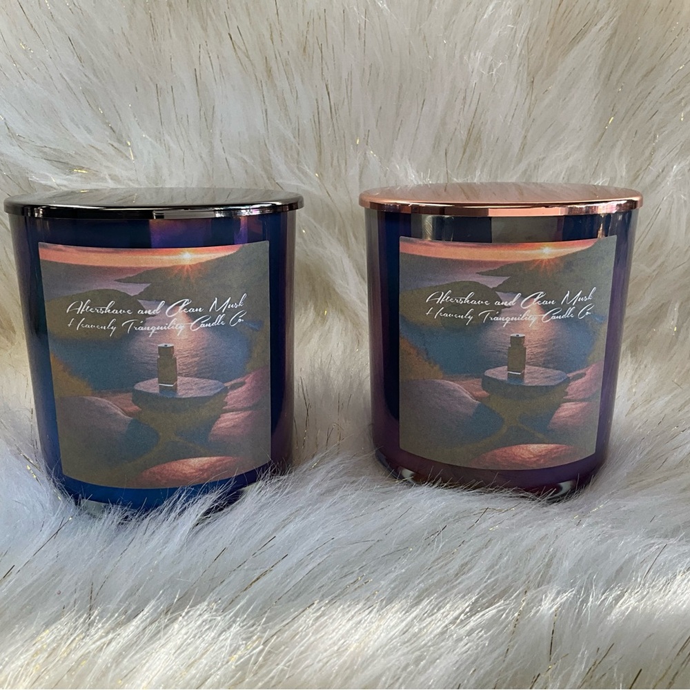Candle - Men’s Aftershave and Clean Musk